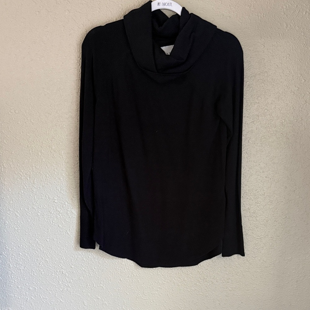 Cyrus Black Cowl Neck Lightweight Sweater NWOT